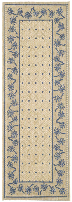 Safavieh Cy5148 Power Loomed 85.4% Polypropylene/10.4% Polyester/4.2% Latex Outdoor Rug CY5148F-4