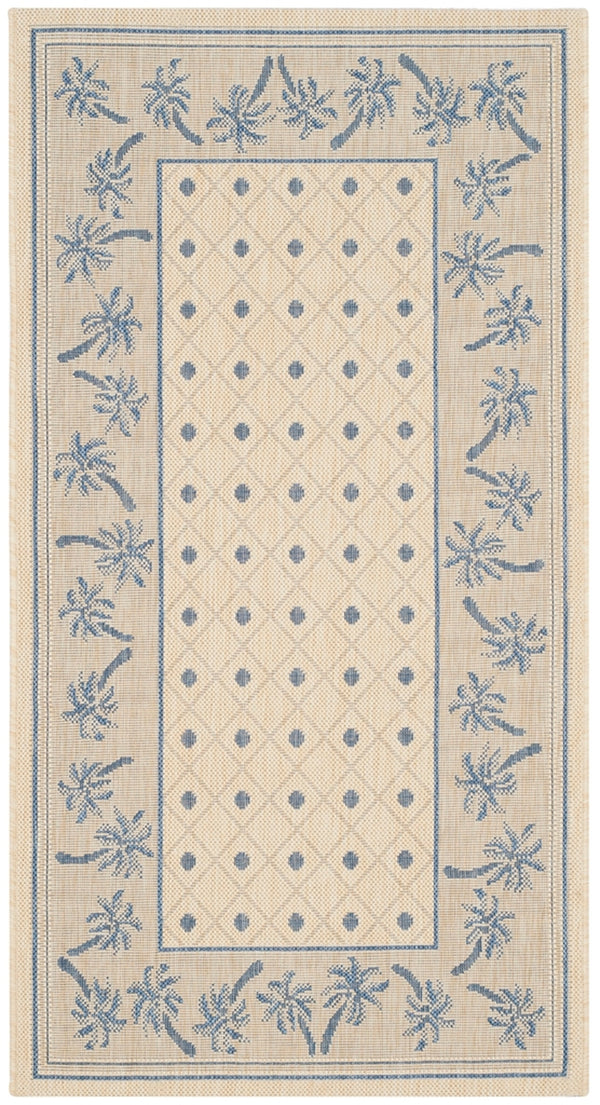 Safavieh Cy5148 Power Loomed 85.4% Polypropylene/10.4% Polyester/4.2% Latex Outdoor Rug CY5148F-4