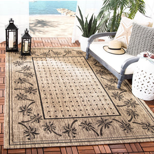 Safavieh Cy5148 Power Loomed 85.4% Polypropylene/10.4% Polyester/4.2% Latex Outdoor Rug CY5148H-4