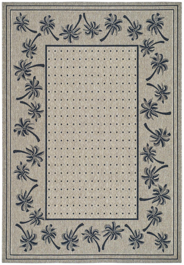 Safavieh Cy5148 Power Loomed 85.4% Polypropylene/10.4% Polyester/4.2% Latex Outdoor Rug CY5148H-4