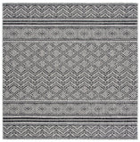 Courtyard  Outdoor Power Loomed 85.4% Polypropylene, 10.4% Polyester, 4.2% Latex Rug Black / Grey