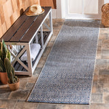 Courtyard  Outdoor Power Loomed 85.4% Polypropylene, 10.4% Polyester, 4.2% Latex Rug Grey / Blue