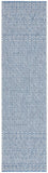 Courtyard  Outdoor Power Loomed 85.4% Polypropylene, 10.4% Polyester, 4.2% Latex Rug Grey / Blue