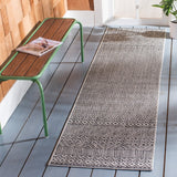 Courtyard  Outdoor Power Loomed 85.4% Polypropylene, 10.4% Polyester, 4.2% Latex Rug Grey / Black