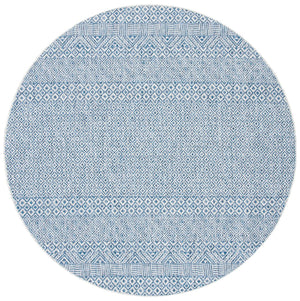 Courtyard  Outdoor Power Loomed 85.4% Polypropylene, 10.4% Polyester, 4.2% Latex Rug Blue / Navy