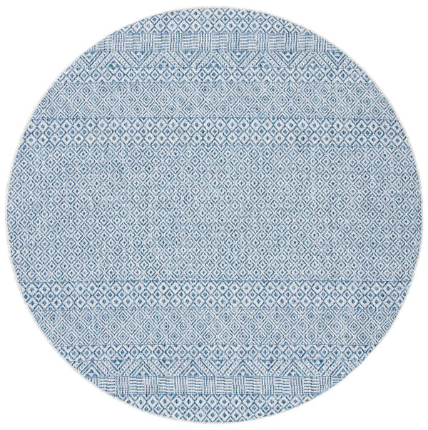 Courtyard  Outdoor Power Loomed 85.4% Polypropylene, 10.4% Polyester, 4.2% Latex Rug Blue / Navy