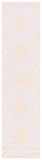Courtyard 8000 Indoor/Outdoor Power Loomed 85.4% Polypropylene, 10.4% Polyester, 4.2% Latex Rug Pink / Gold