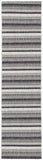 Courtyard  Outdoor Power Loomed 85.4% Polypropylene, 10.4% Polyester, 4.2% Latex Rug Black / Grey