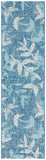 Courtyard  Outdoor Power Loomed 85.4% Polypropylene, 10.4% Polyester, 4.2% Latex Rug Navy / Blue