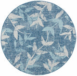 Courtyard  Outdoor Power Loomed 85.4% Polypropylene, 10.4% Polyester, 4.2% Latex Rug Navy / Blue