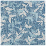 Courtyard  Outdoor Power Loomed 85.4% Polypropylene, 10.4% Polyester, 4.2% Latex Rug Navy / Blue