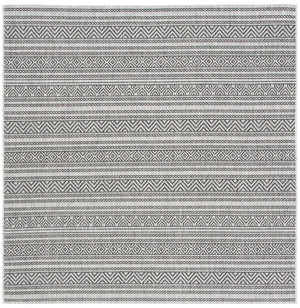 Courtyard  Outdoor Power Loomed 85.4% Polypropylene, 10.4% Polyester, 4.2% Latex Rug Black / Grey