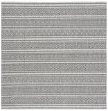 Courtyard  Outdoor Power Loomed 85.4% Polypropylene, 10.4% Polyester, 4.2% Latex Rug Black / Grey