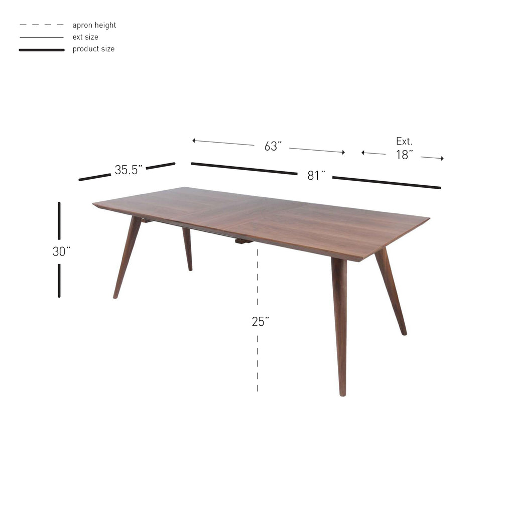 Bradshaw Extendable Rectangular Dining Table