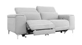 VIG Furniture Divani Casa Cyprus - Contemporary Grey Fabric Loveseat w/ Electric Recliners VGKNE9172-GRY-3S
