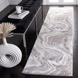 Cyrus Shag 120 Shag & Flokati Power Loomed Polpropylene + Polyester Shrink Rug Grey / Beige