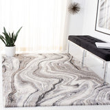 Cyrus Shag 120 Shag & Flokati Power Loomed Polpropylene + Polyester Shrink Rug Grey / Beige