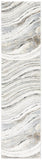 Cyrus Shag 124 Shag & Flokati Power Loomed Polpropylene + Polyester Shrink Rug Ivory / Grey