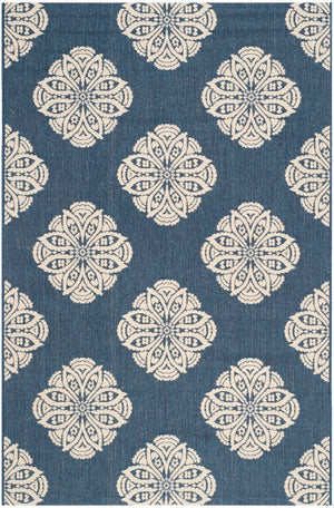 Safavieh Cyw2432 Power Loomed 85.4% Polypropylene/10.4% Polyester/4.2% Latex Outdoor Rug CYW2432A-5