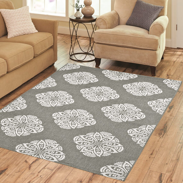 Safavieh Cyw2432 Power Loomed 85.4% Polypropylene/10.4% Polyester/4.2% Latex Outdoor Rug CYW2432C-5