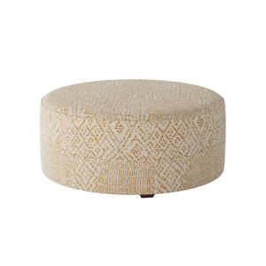 Fusion 140-C Transitional Cocktail Ottoman 140-C Roughwin Squash 39" Round Cocktail Ottoman