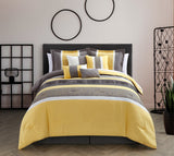 Livingston Yellow Queen 8pc Non Kit Comforter