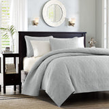 Madison Park Quebec Transitional| 100% Polyester Microfiber Quilted Coverlet Mini Set MP13-1370