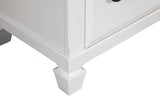 Alpine Furniture Winchester 7 Drawer Dresser, White 1306-03 White Pine Solids 62 x 18 x 38