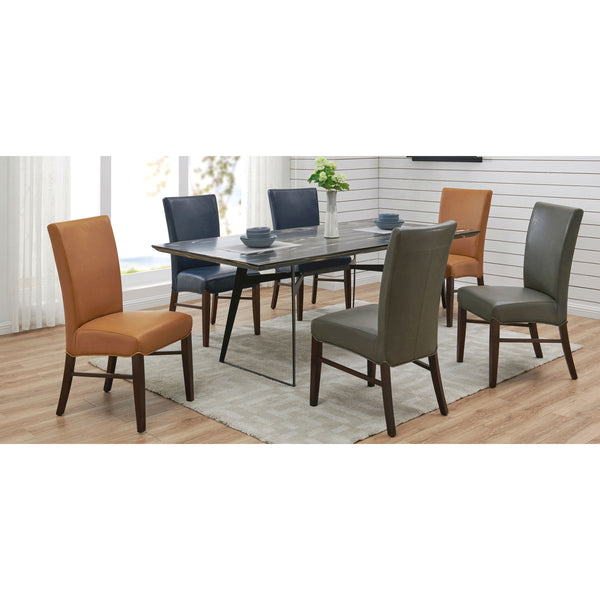 Milton Bonded Leather Dining Chairs - Set of 2, Stylish Accent Chairs for Modern Home Decor