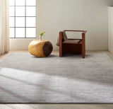 Nourison Calvin Klein Home Lunar LUN1 Handmade Woven Indoor only Area Rug Platinum 9'6" x 13' 99446429155