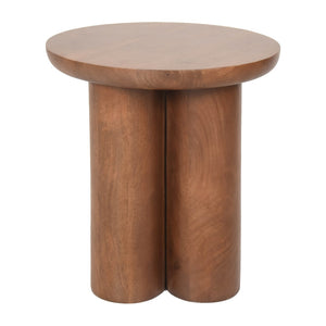 Sagebrook Home Contemporary Wood, 18" Scandinavian Side Table, Brown 17530-02 Brown Mango Wood