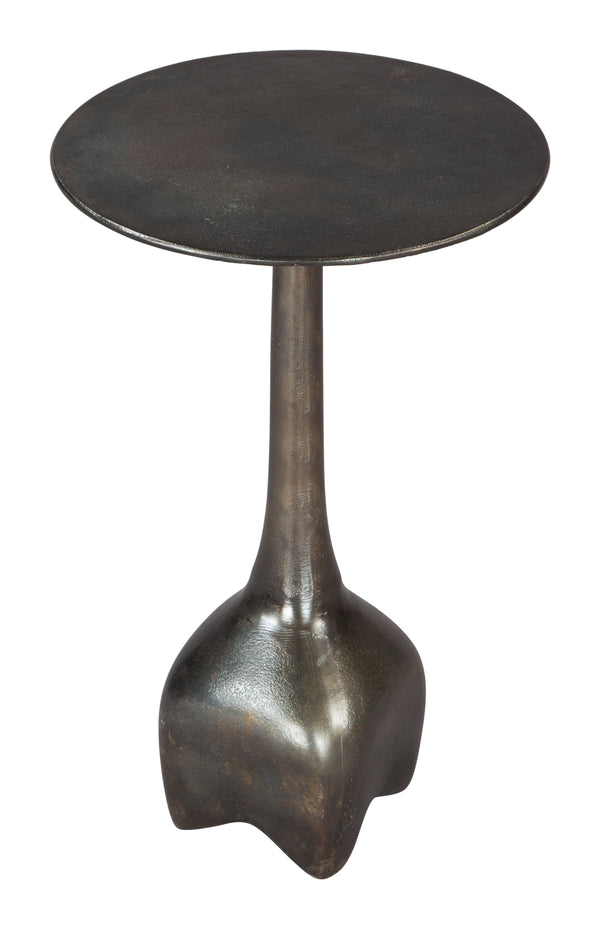 Zuo Modern Lexi Aluminum Modern Commercial Grade Side Table Charcoal Aluminum