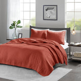 madison park keaton casual 100 polyester microfiber solid brushed coverlet set
