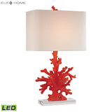 Red Coral 28'' High 1-Light Table Lamp - Red