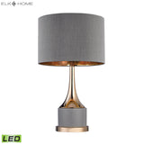 Gold Cone Neck 18.5'' High 1-Light Table Lamp - Gray