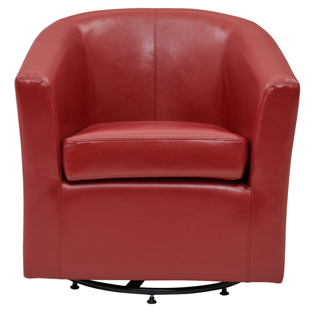 Hayden Bonded Leather Swivel Tub Chair – Luxurious 360° Design, Durable Construction, Fully Assembled