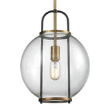 Faraday 12'' Wide 1-Light Mini Pendant - Aged Brass