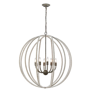 Lasso 32'' Wide 8-Light Pendant - Gray