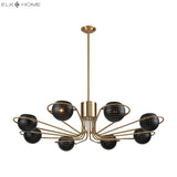 Scarab 47'' Wide 8-Light Chandelier - Aged Brass