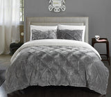 Josepha Grey Queen 3pc Comforter Set