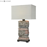 Terra Firma 30'' High 1-Light Outdoor Table Lamp - Stone