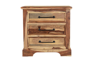 Porter Designs Crossroads Solid Sheesham Wood Natural Nightstand Natural 04-196-04-C003