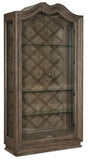 Woodlands Traditional-Formal Display Cabinet In Poplar And Hardwood Solids With Quartered Oak And Flat Cut Primavera Veneers And Glass