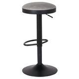 Juno Leatherette Gaslift Backless Swivel Bar Stool - Set of 2