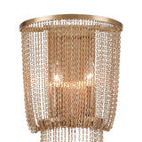 Golden Thread 46'' High 2-Light Sconce - Aged Brass