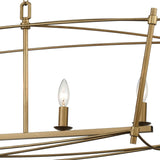 Trapan 39'' Wide 5-Light Linear Chandelier - Aged Gold