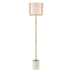 Trussed 63'' High 1-Light Floor Lamp - White