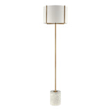 Trussed 63'' High 1-Light Floor Lamp - White