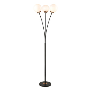 Boudreaux 64'' High 3-Light Floor Lamp - Matte Black