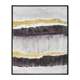 Sagebrook Home Contemporary 32x40 Handpainted Abstract Canvas, Gray 70109 Gray Mdf